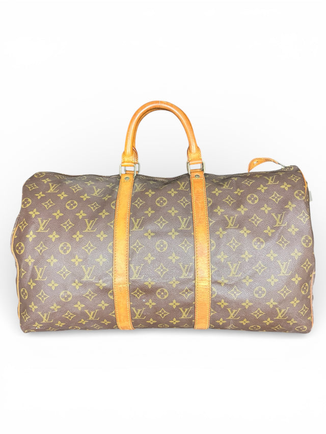 Louis Vuitton Keepall 50 Reisetasche Weekender Tasche Monogram Braun