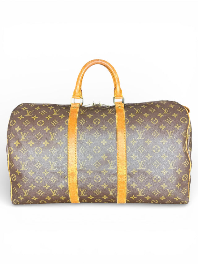 Louis Vuitton Keepall 50 Reisetasche Weekender Tasche Monogram Braun