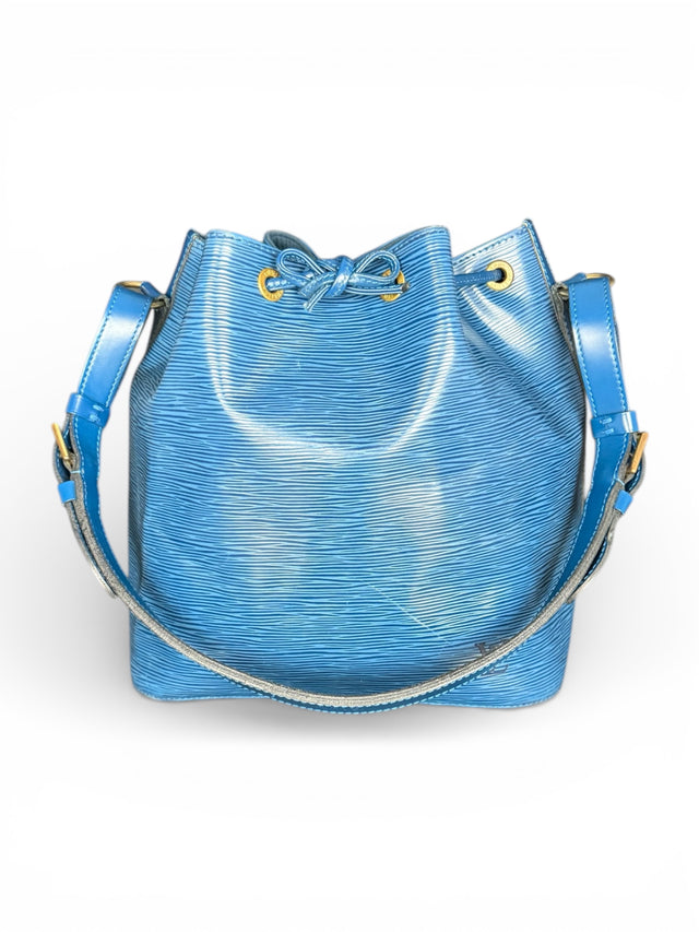 Louis Vuitton Sac Noe Petit Handtasche Epi Leder Blau