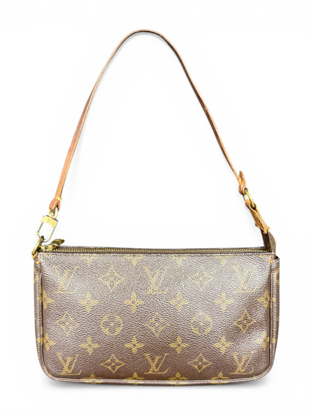 Louis Vuitton Pochette Accessoires Handtasche Monogram Braun