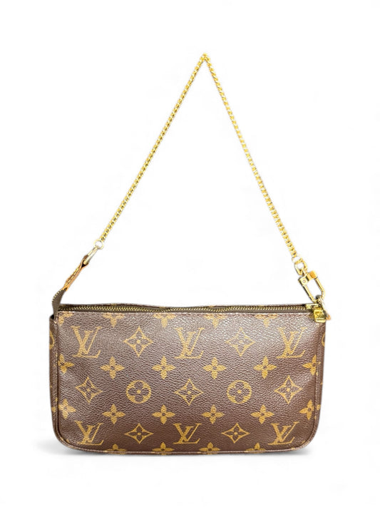 Louis Vuitton Pochette Accessoires Handtasche Monogram Braun