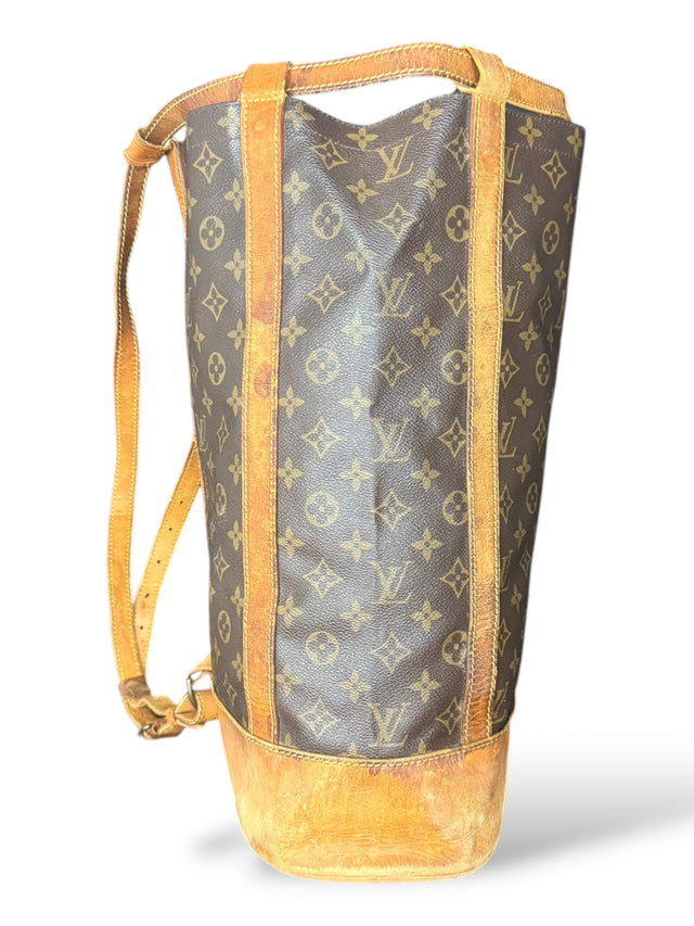 Louis Vuitton Randonnee GM Rucksack Tasche Monogram Braun
