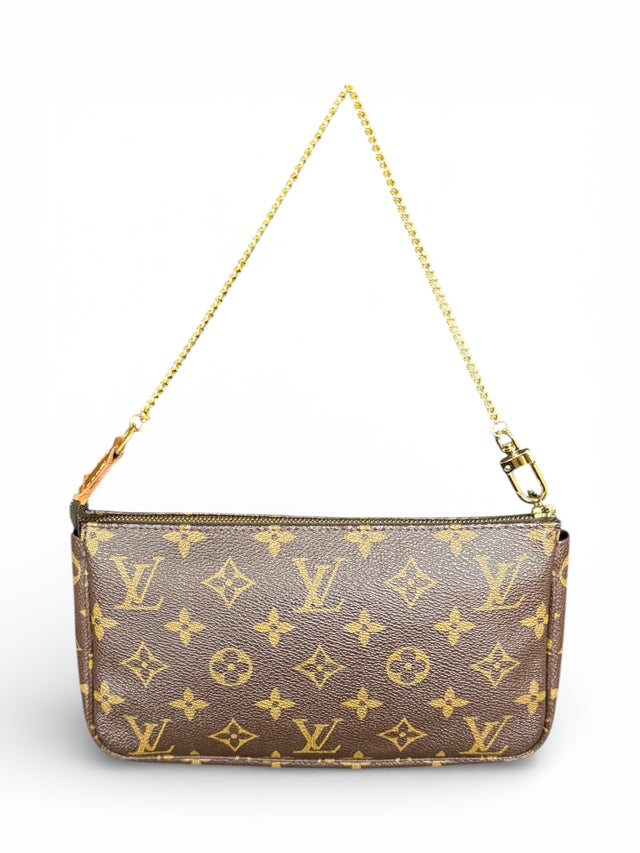 Louis Vuitton Pochette Accessoires Handtasche Monogram Braun