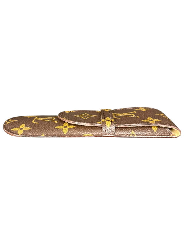 Louis Vuitton Brillenetui Brillencase Stiftetui Monogram Braun