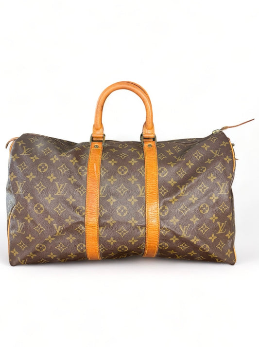 Louis Vuitton Keepall 45 Reisetasche Weekender Tasche Monogram Braun