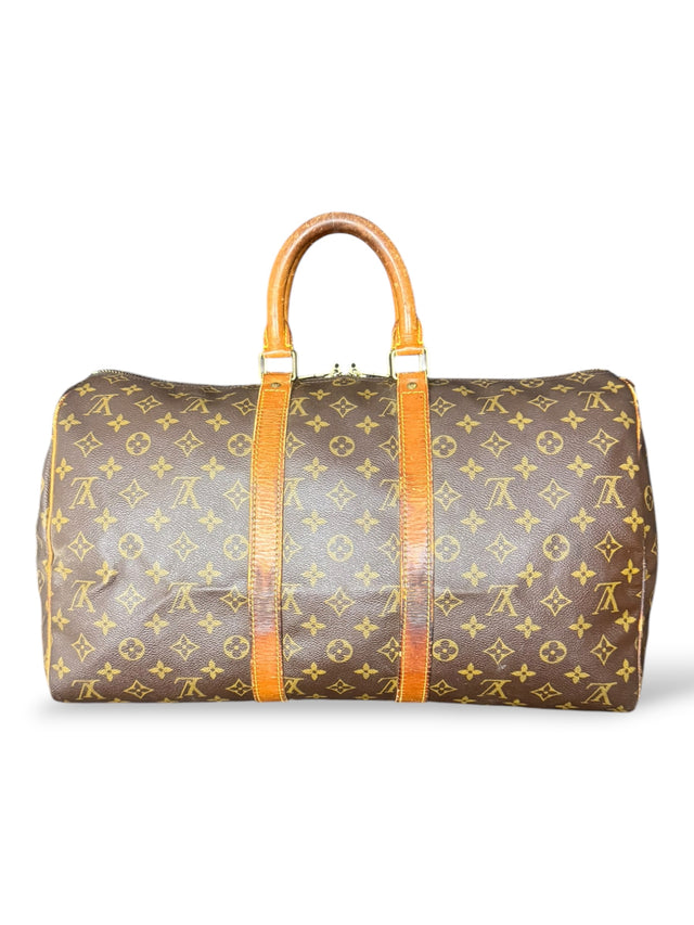 Louis Vuitton Keepall 45 Reisetasche Weekender Tasche Monogram Braun