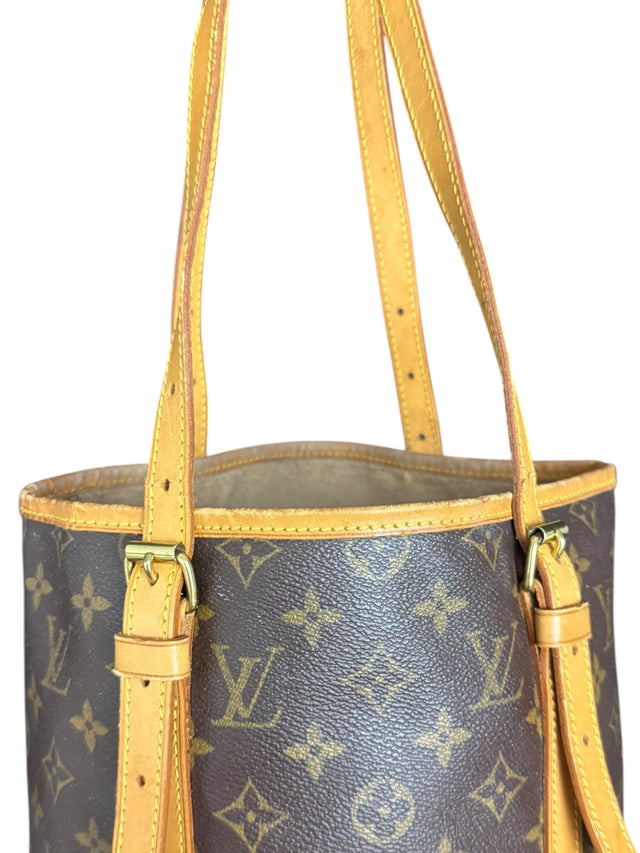 Louis Vuitton Bucket GM Handtasche Shopper Monogram Braun
