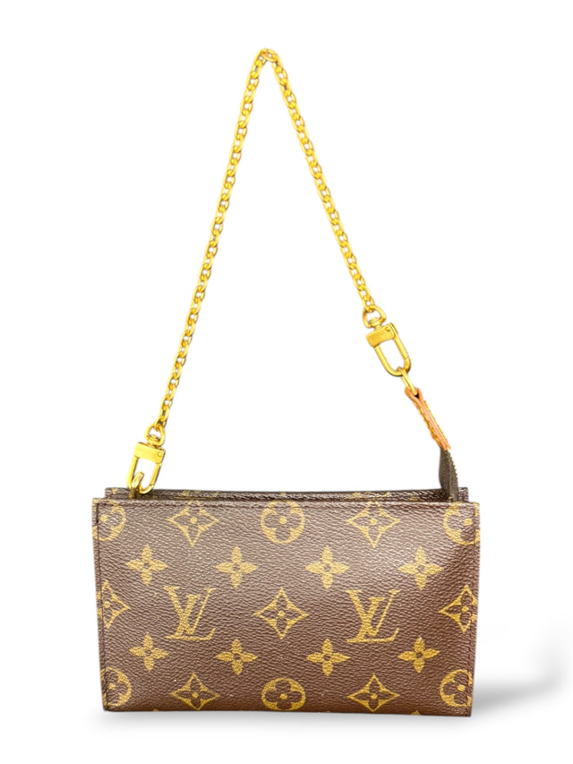 Louis Vuitton Pochette Accessoires Handtasche Baguette Monogram Braun