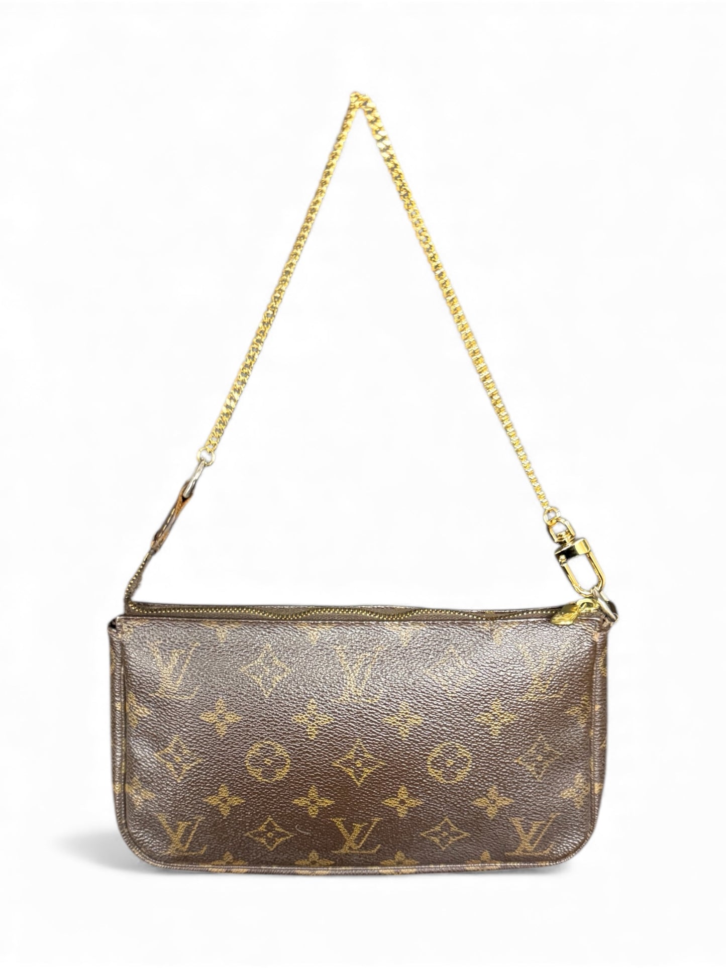 Louis Vuitton Pochette Accessoires Handtasche Monogram Braun