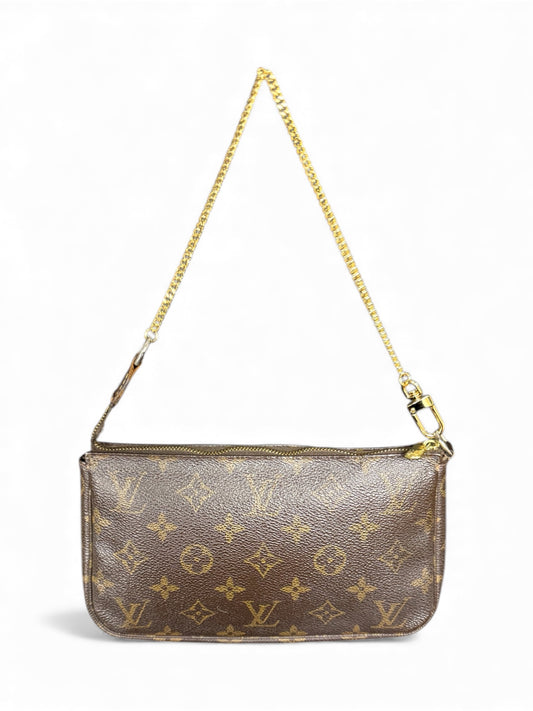 Louis Vuitton Pochette Accessoires Handtasche Monogram Braun