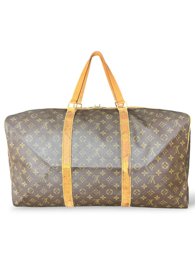 Louis Vuitton Sac Souple 55 Reisetasche Weekender Keepall Monogram Braun
