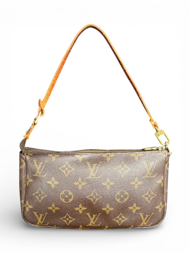 Louis Vuitton Pochette Accessoires Handtasche Monogram Braun