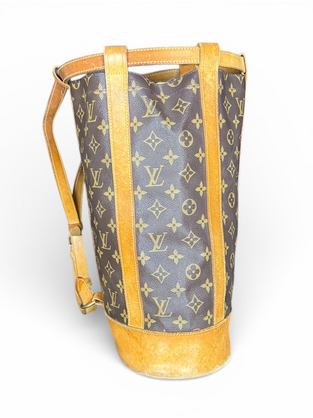 Louis Vuitton Randonnee PM Rucksack Tasche Monogram Braun