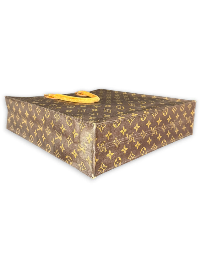 Louis Vuitton Sac Plat Handtasche Tote Bag Shopper Monogram Braun