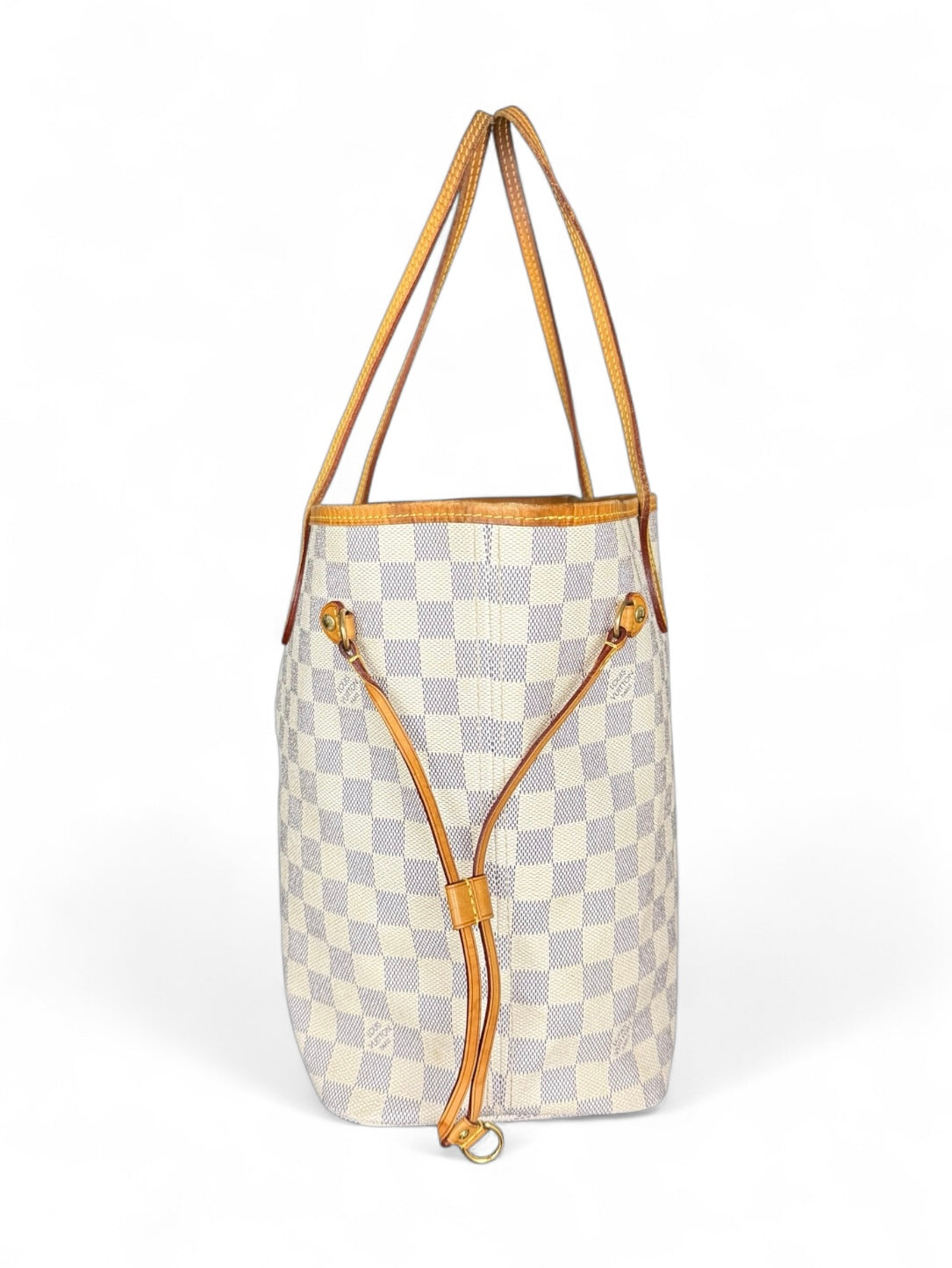 Louis Vuitton Neverfull MM Handtasche Shopper Damier Azur