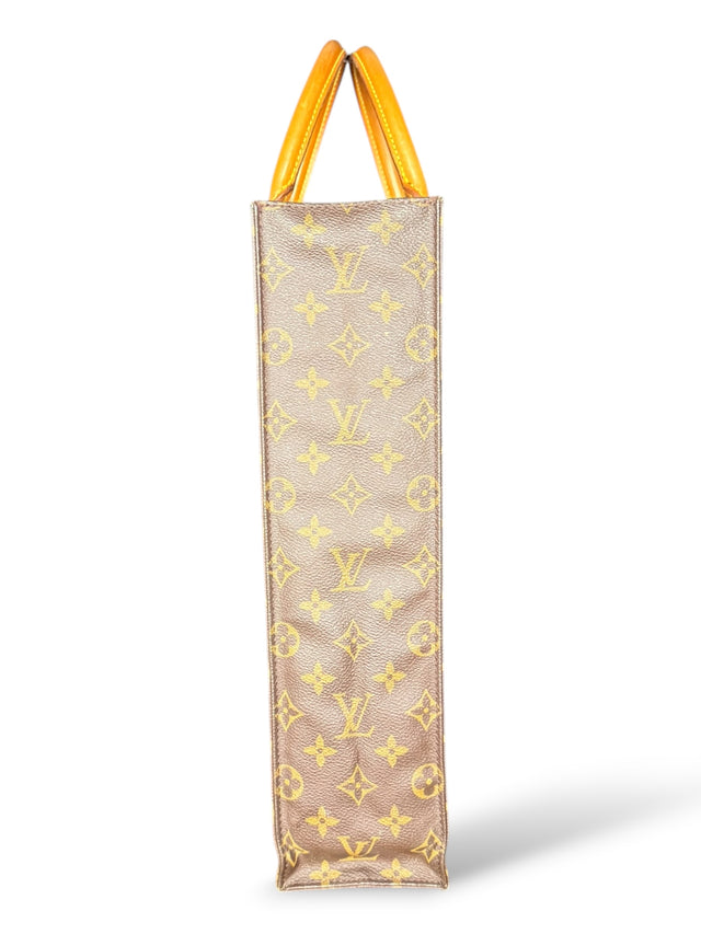 Louis Vuitton Sac Plat Handtasche Tote Bag Shopper Monogram Braun