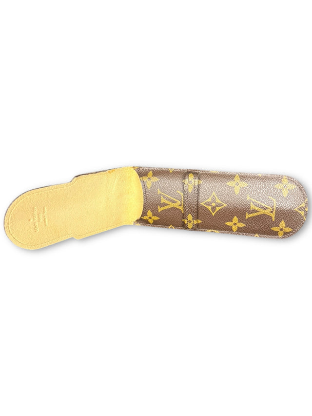Louis Vuitton Brillenetui Brillencase Stiftetui Monogram Braun