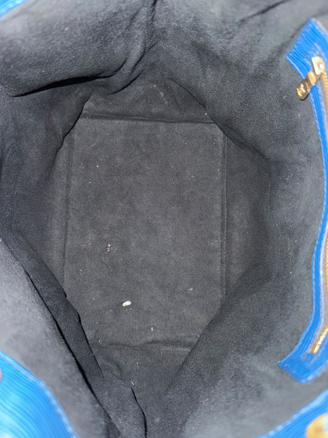 Louis Vuitton Sac Noe Petit Handtasche Epi Leder Blau