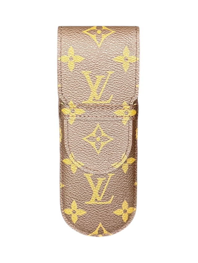 Louis Vuitton Brillenetui Brillencase Stiftetui Monogram Braun