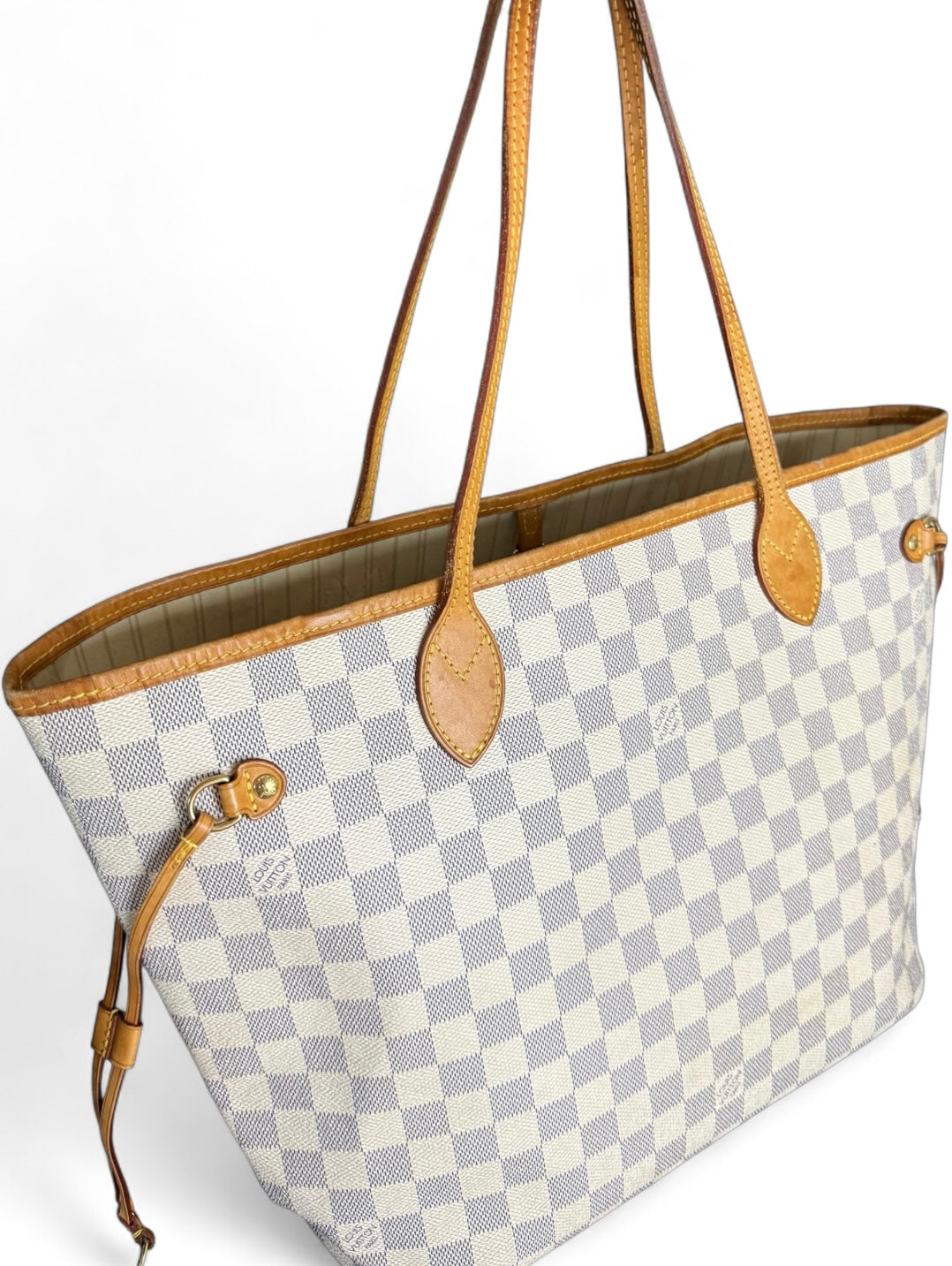 Louis Vuitton Neverfull MM Handtasche Shopper Damier Azur