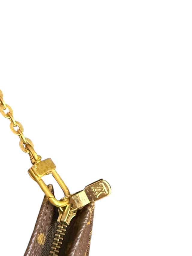 Louis Vuitton Pochette Accessoires Handtasche Baguette Monogram Braun