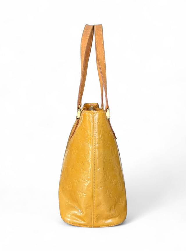 Louis Vuitton Houston Handtasche Vernis Monogram Gelb