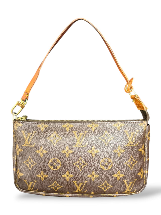 Louis Vuitton Pochette Accessoires Handtasche Monogram Braun