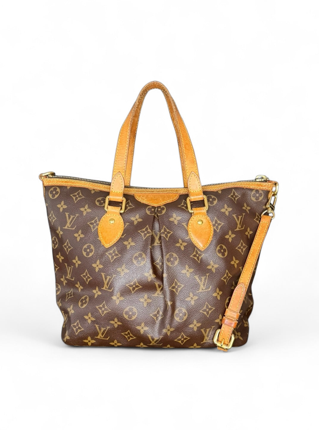 Louis Vuitton Palermo PM Handtasche Schultertasche Monogram Braun