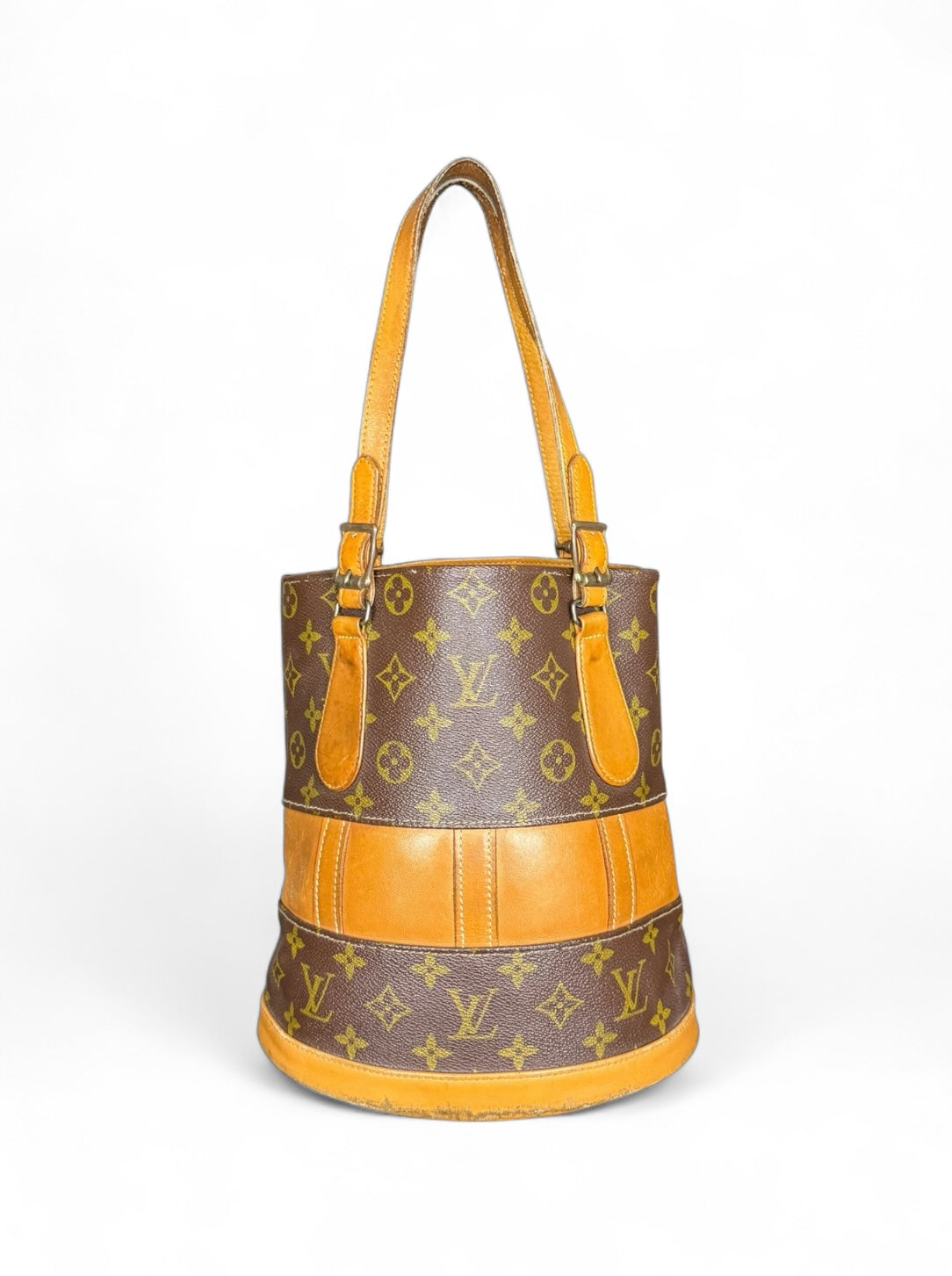 Louis Vuitton Bucket PM Mini Handtasche French Company USA Monogram Braun