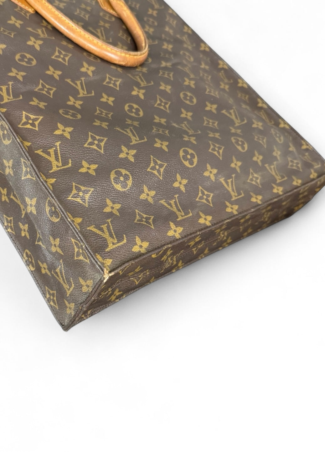 Louis Vuitton Sac Plat Handtasche Tote Bag Shopper Monogram Braun
