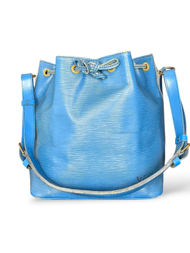 Louis Vuitton Sac Noe Petit Handtasche Epi Leder Blau
