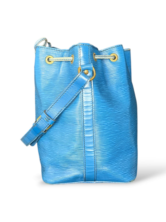 Louis Vuitton Sac Noe Petit Handtasche Epi Leder Blau