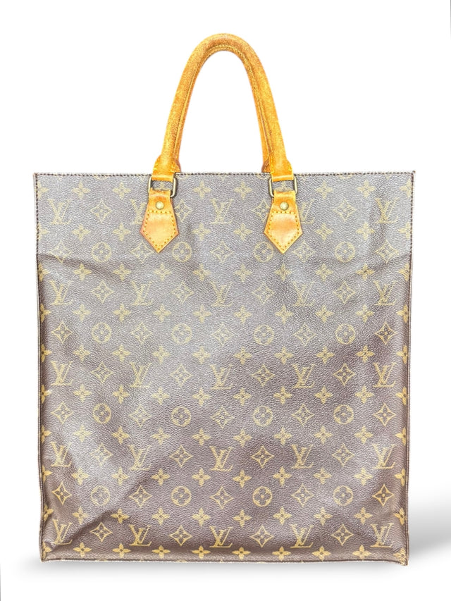 Louis Vuitton Sac Plat Handtasche Tote Bag Shopper Monogram Braun