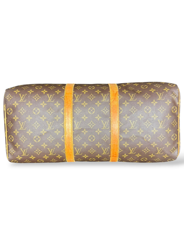 Louis Vuitton Keepall 50 Reisetasche Weekender Tasche Monogram Braun