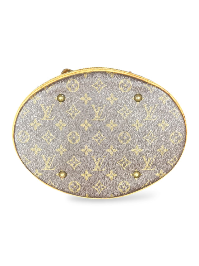 Louis Vuitton Bucket GM Handtasche Shopper Monogram Braun