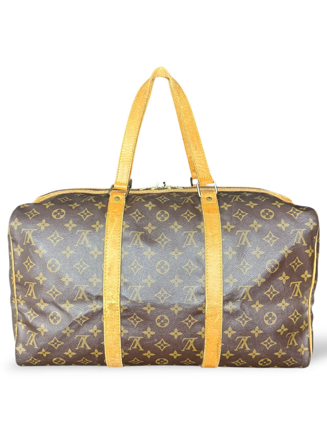 Louis Vuitton Sac Souple 45 Reisetasche Weekender Keepall Monogram Braun