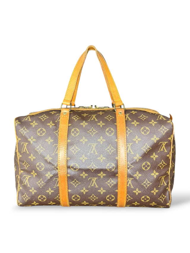 Louis Vuitton Sac Souple 35 Reisetasche Weekender Keepall Monogram Braun