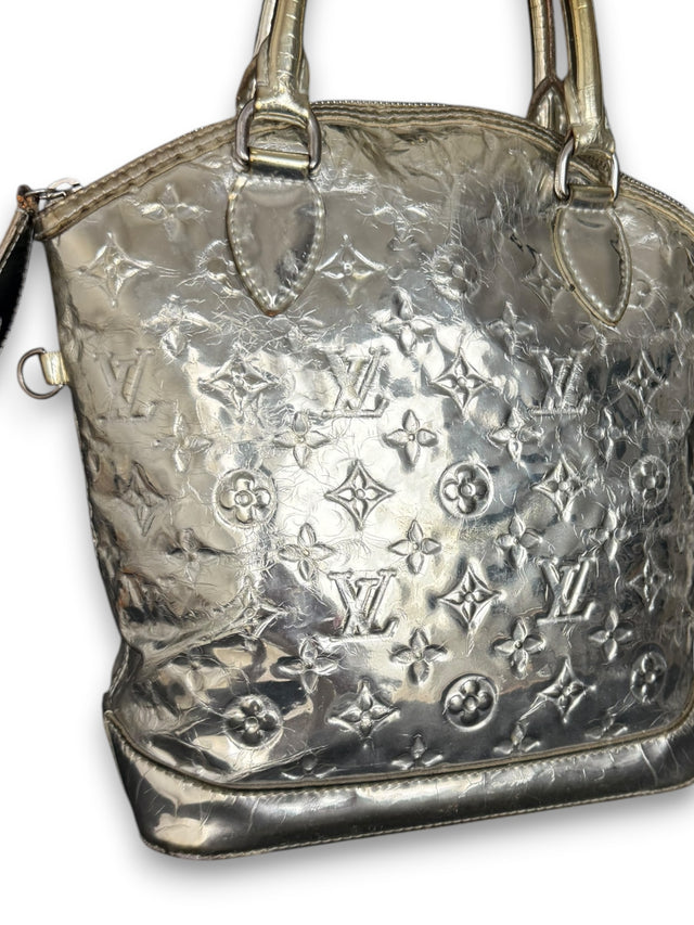 Louis Vuitton Lockit Mirror Miroir Monogram Silber Handtasche