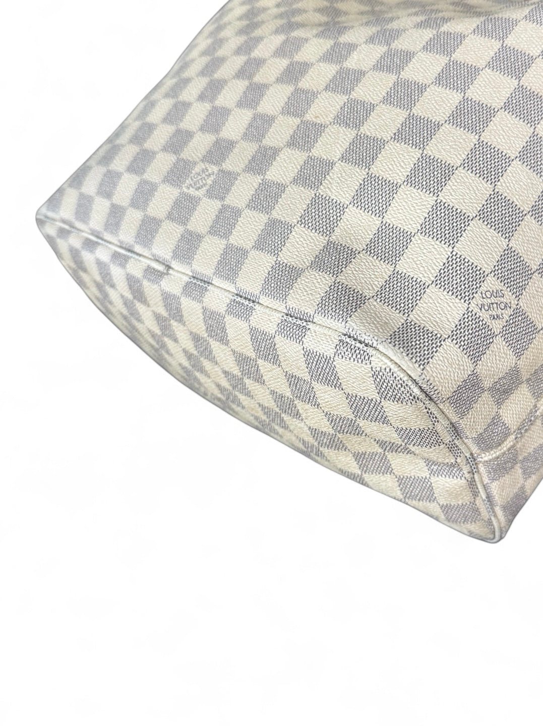 Louis Vuitton Neverfull MM Handtasche Shopper Damier Azur