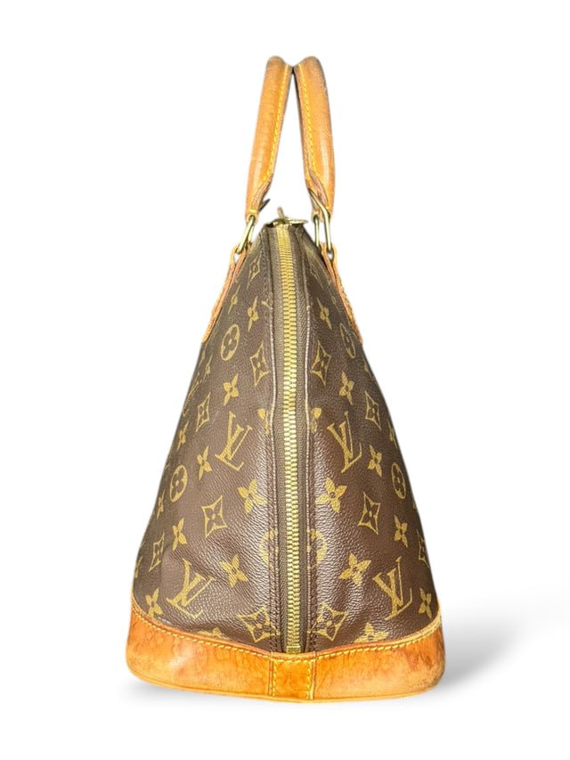 Louis Vuitton Alma Handtasche Tasche Monogram Braun