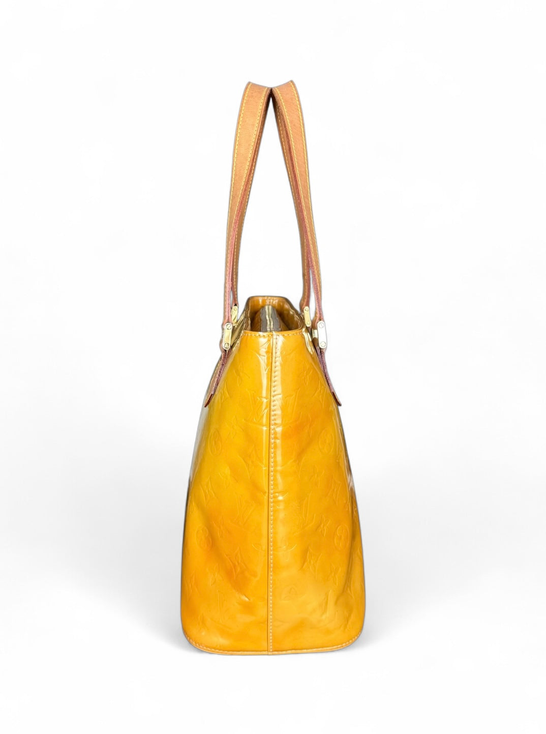 Louis Vuitton Houston Handtasche Vernis Monogram Gelb