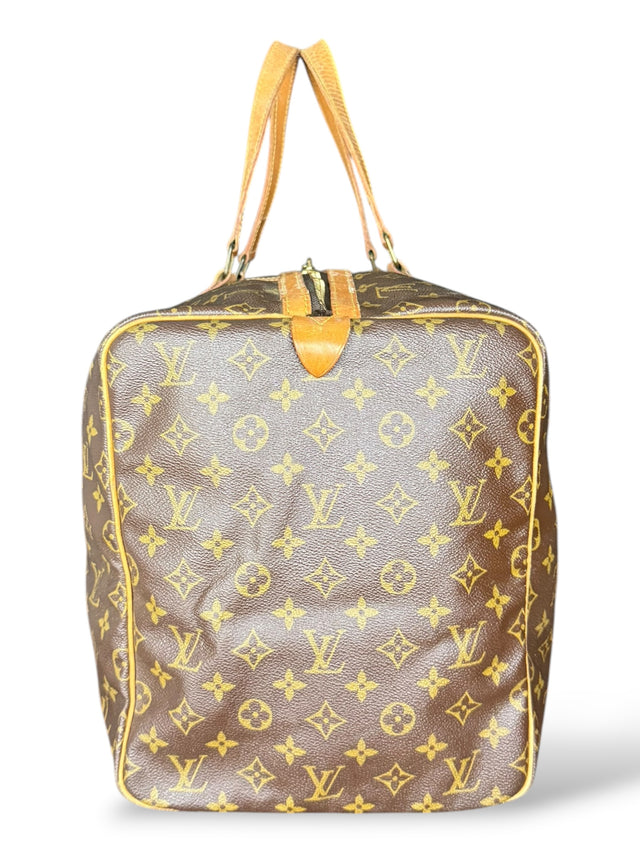 Louis Vuitton Sac Souple 55 Reisetasche Weekender Keepall Monogram Braun
