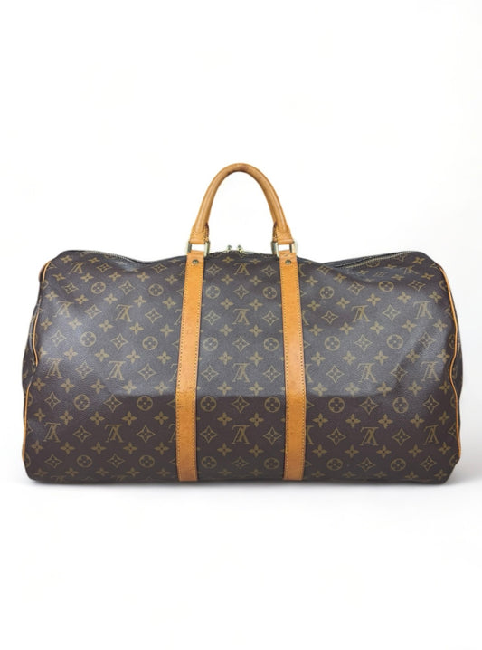 Louis Vuitton Keepall 55 Reisetasche Weekender Tasche Monogram Braun