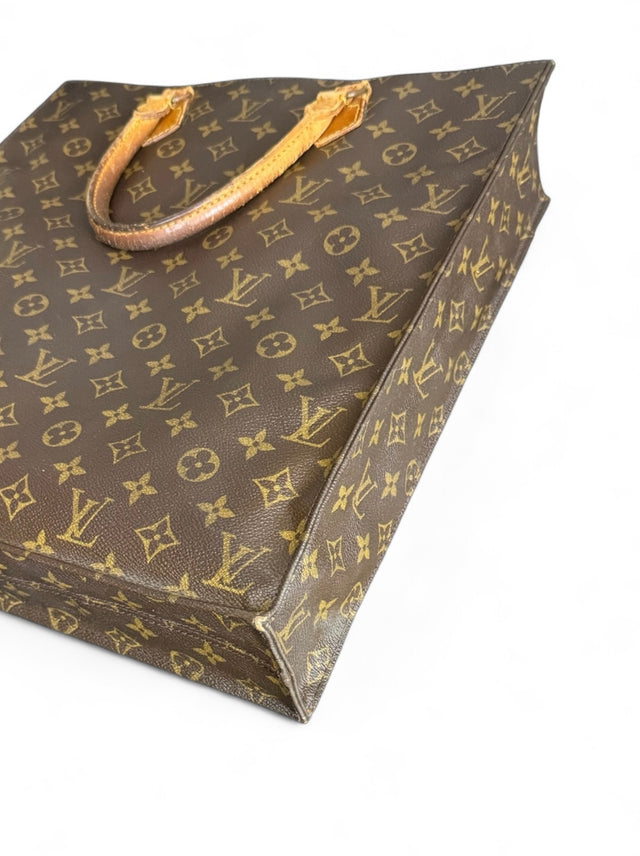 Louis Vuitton Sac Plat Handtasche Tote Bag Shopper Monogram Braun