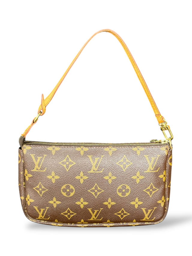 Louis Vuitton Pochette Accessoires Handtasche Monogram Braun
