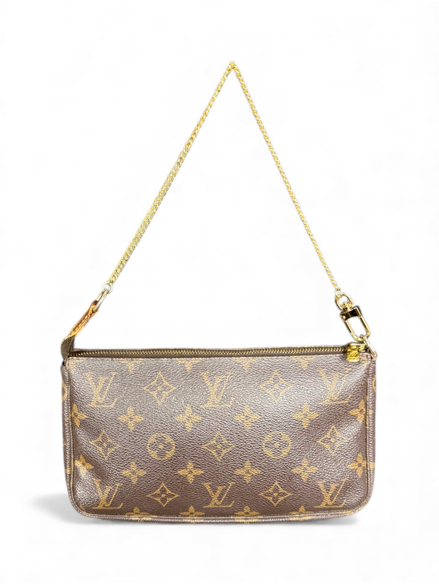 Louis Vuitton Pochette Accessoires Handtasche Monogram Braun