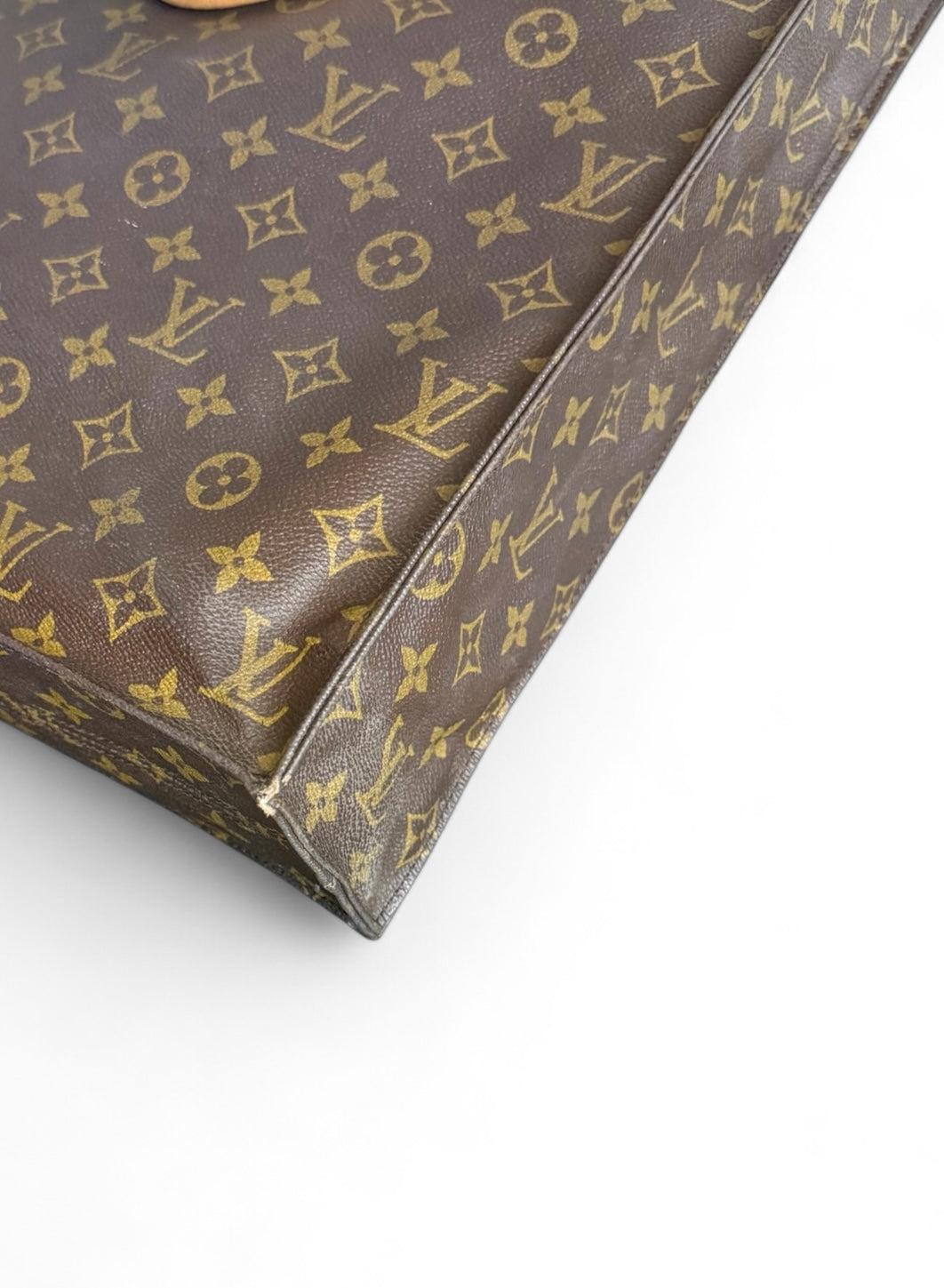 Louis Vuitton Sac Plat Handtasche Tote Bag Shopper Monogram Braun