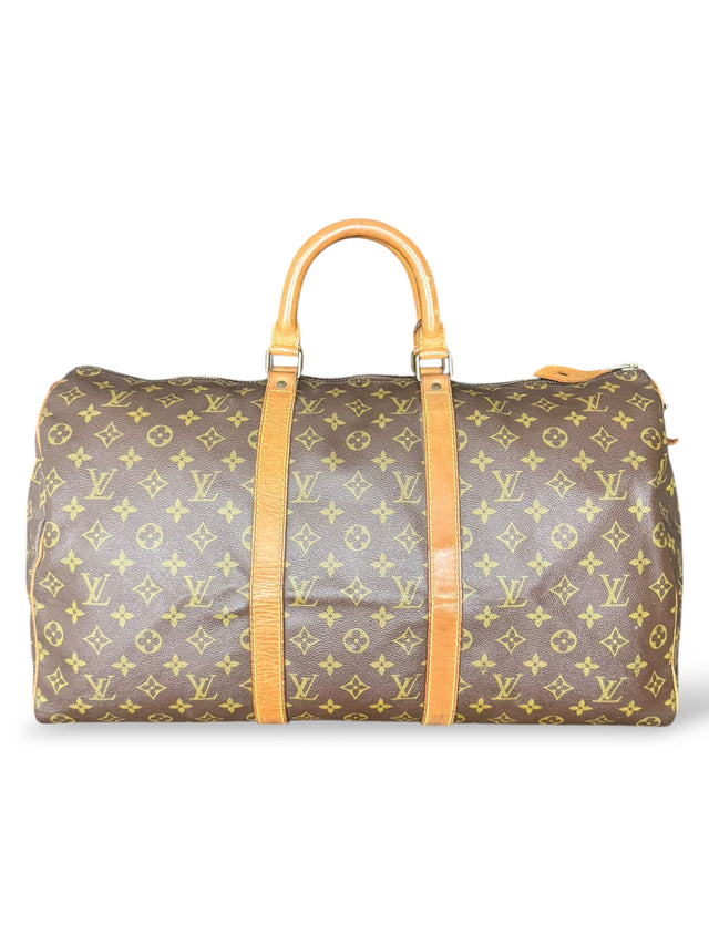 Louis Vuitton Keepall 50 Reisetasche Weekender Tasche Monogram Braun