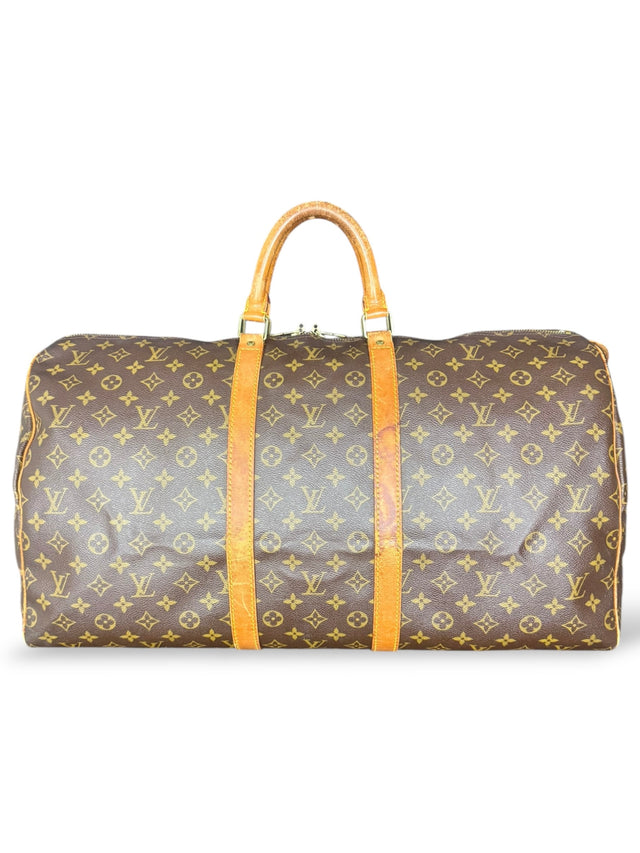 Louis Vuitton Keepall 55 Reisetasche Weekender Tasche Monogram Braun
