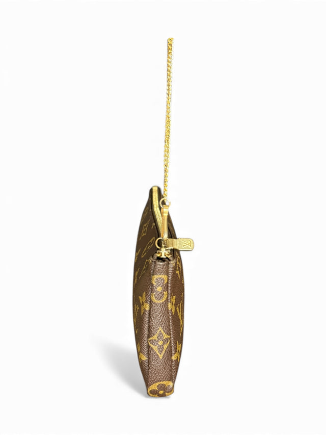 Louis Vuitton Pochette Accessoires Handtasche Baguette Monogram Braun
